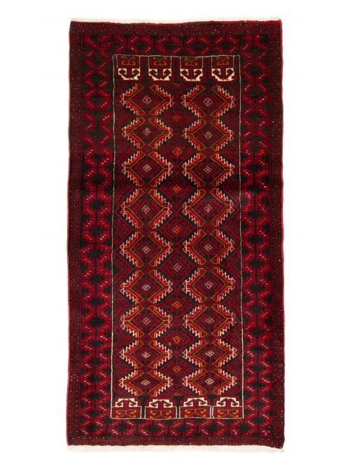 Afghan Royal Baluch 3'3" x 6'9" Hand-knotted Wool Rug 