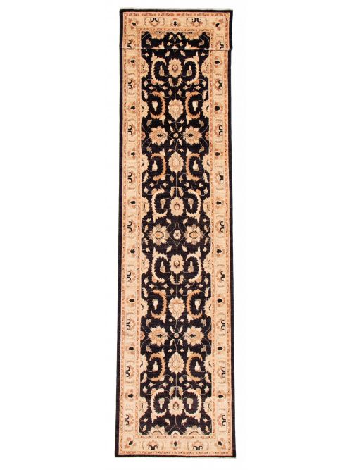 Afghan Chobi Finest 4'0" x 16'6" Hand-knotted Wool Rug 