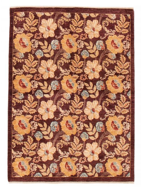 Pakistani Double Knot 5'0" x 6'6" Hand-knotted Wool Rug 