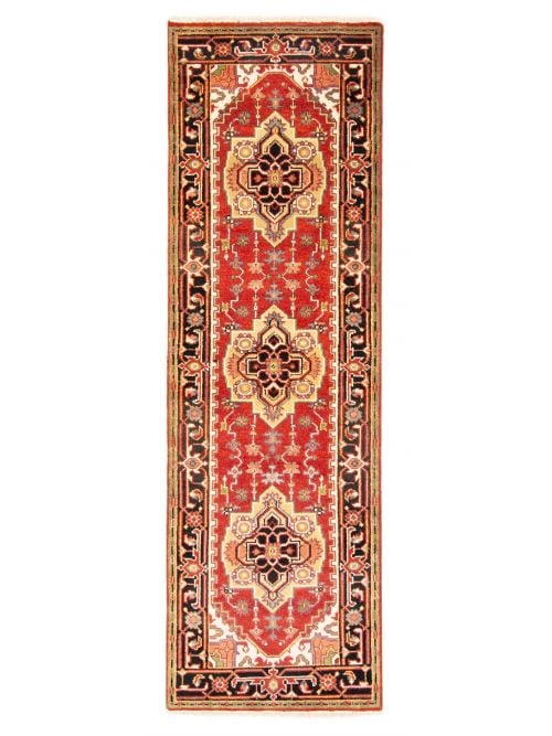 Indian Serapi Heritage 2'5" x 8'0" Hand-knotted Wool Rug 