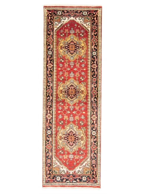 Indian Serapi Heritage 2'7" x 8'0" Hand-knotted Wool Rug 