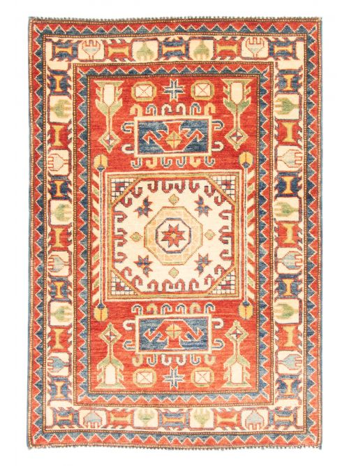 Afghan Finest Ghazni 2'11" x 4'3" Hand-knotted Wool Rug 