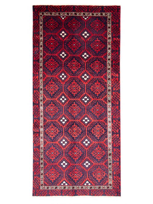 Afghan Royal Baluch 4'6" x 9'9" Hand-knotted Wool Rug 