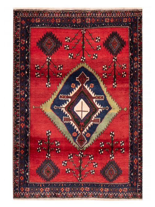 Persian Style 5'0" x 7'3" Hand-knotted Wool Rug 