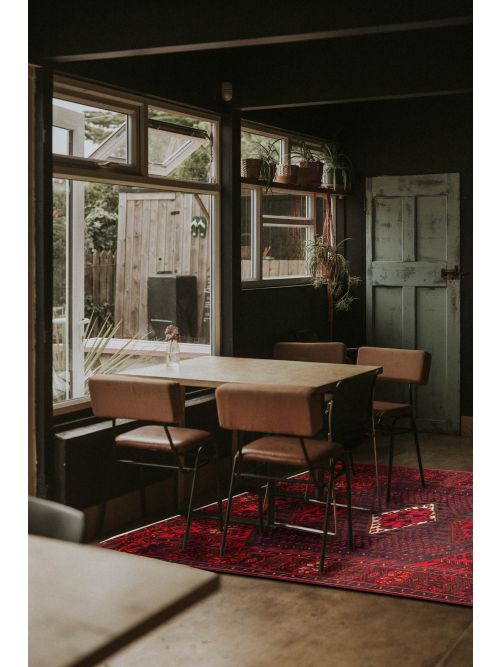 Persian Style 4'5" x 6'11" Hand-knotted Wool Rug 