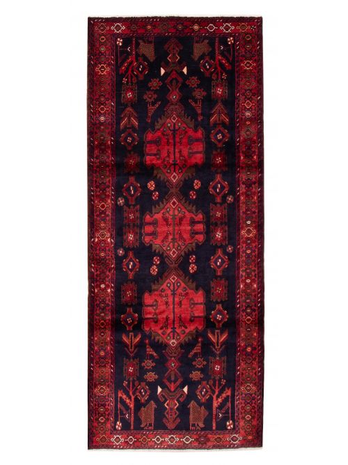 Persian Style 3'9" x 9'1" Hand-knotted Wool Rug 