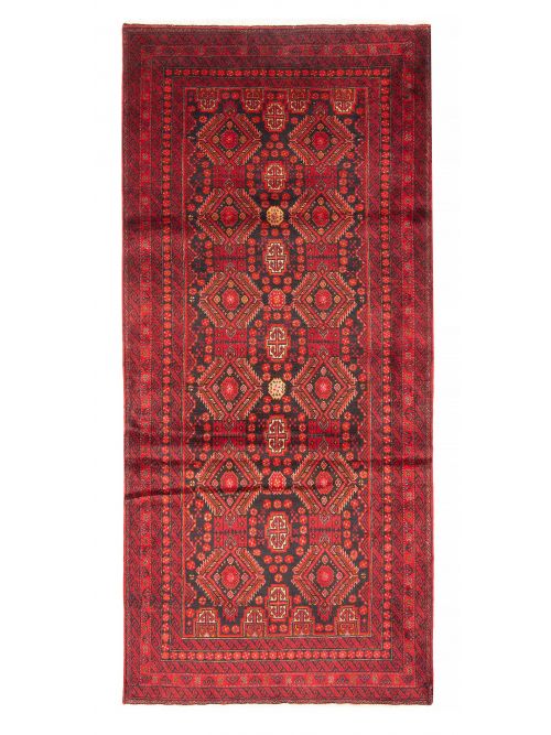 Afghan Royal Baluch 3'3" x 7'1" Hand-knotted Wool Rug 