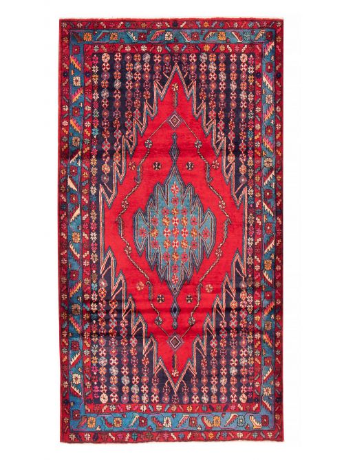 Persian Style 4'6" x 8'4" Hand-knotted Wool Rug 