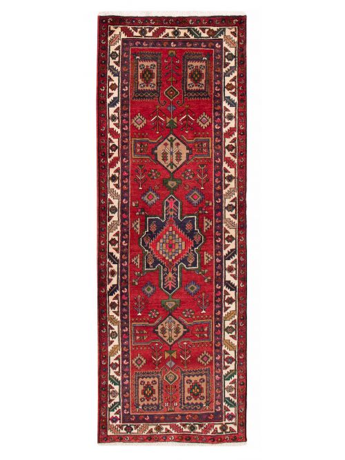 Persian Style 3'6" x 9'11" Hand-knotted Wool Rug 