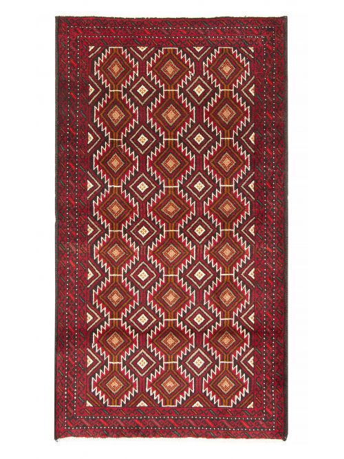 Afghan Royal Baluch 3'2" x 5'8" Hand-knotted Wool Rug 
