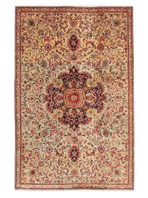 Persian Revival 6'1" x 9'3" Hand-knotted Wool Rug 