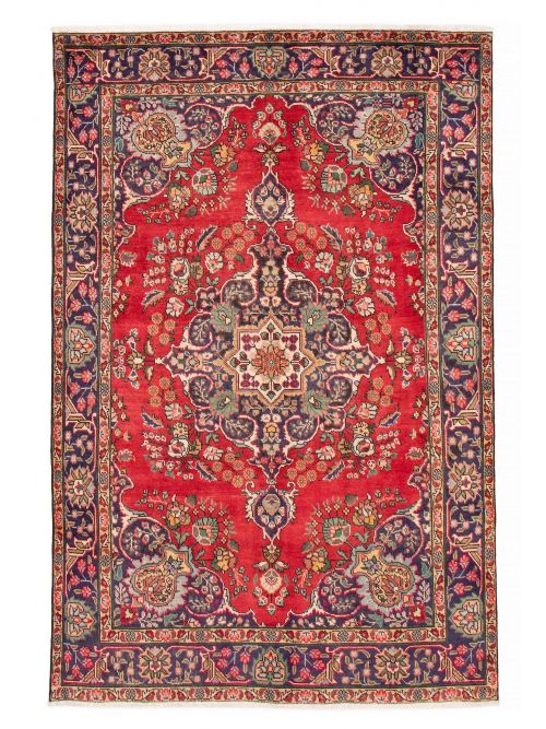 Persian Revival 6'6" x 9'7" Hand-knotted Wool Rug 