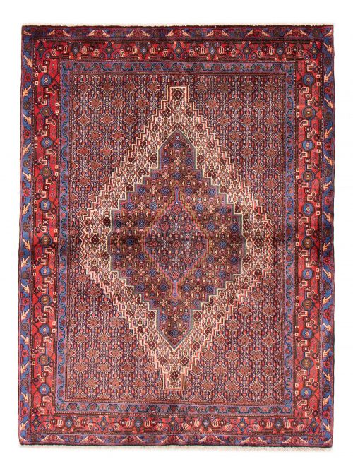 Persian Senneh 3'11" x 5'6" Hand-knotted Wool Rug 