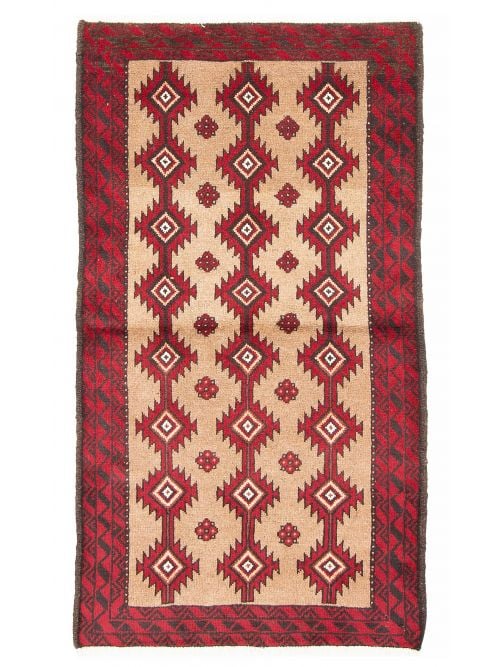 Afghan Royal Baluch 3'2" x 5'5" Hand-knotted Wool Rug 