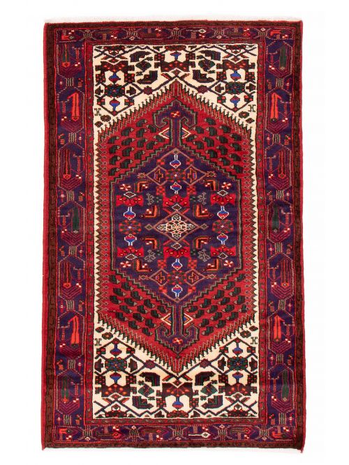 Persian Style 4'1" x 6'9" Hand-knotted Wool Rug 
