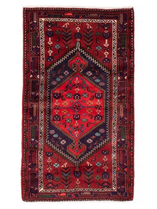 Persian Style 4'3" x 6'9" Hand-knotted Wool Rug 