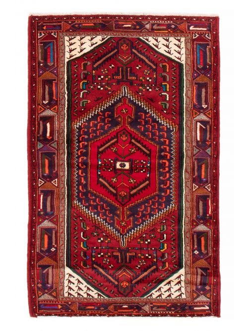 Persian Style 4'3" x 6'7" Hand-knotted Wool Rug 