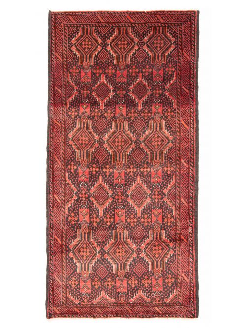 Afghan Royal Baluch 3'3" x 6'7" Hand-knotted Wool Rug 