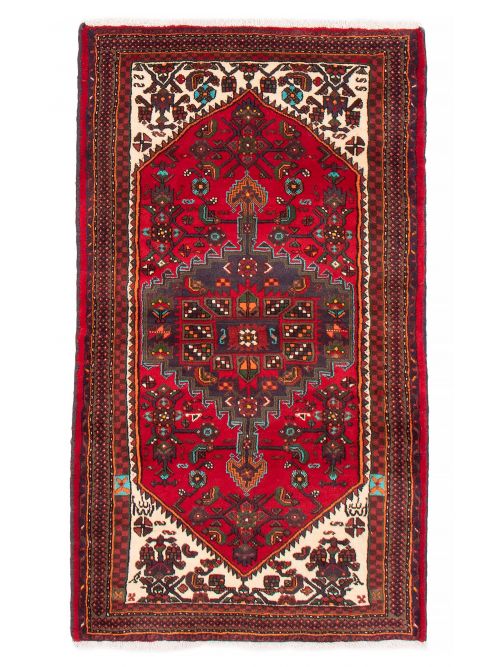 Persian Style 3'10" x 6'7" Hand-knotted Wool Rug 