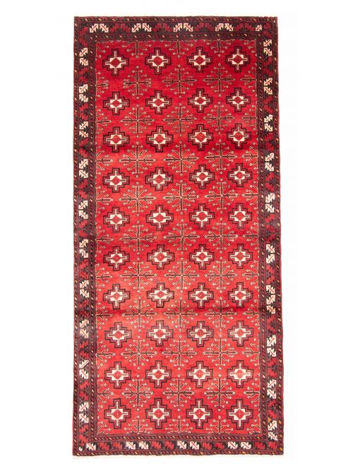 Afghan Royal Baluch 3'10" x 8'2" Hand-knotted Wool Rug 