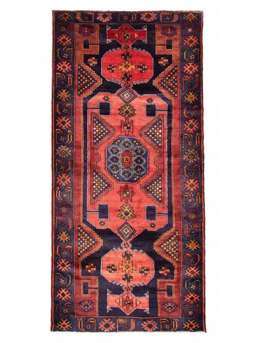 Persian Style 4'11" x 10'2" Hand-knotted Wool Rug 