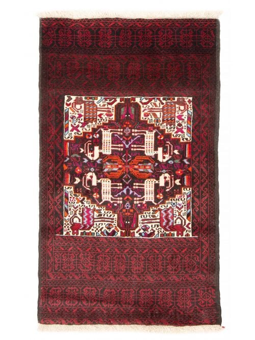 Afghan Royal Baluch 3'0" x 4'11" Hand-knotted Wool Rug 
