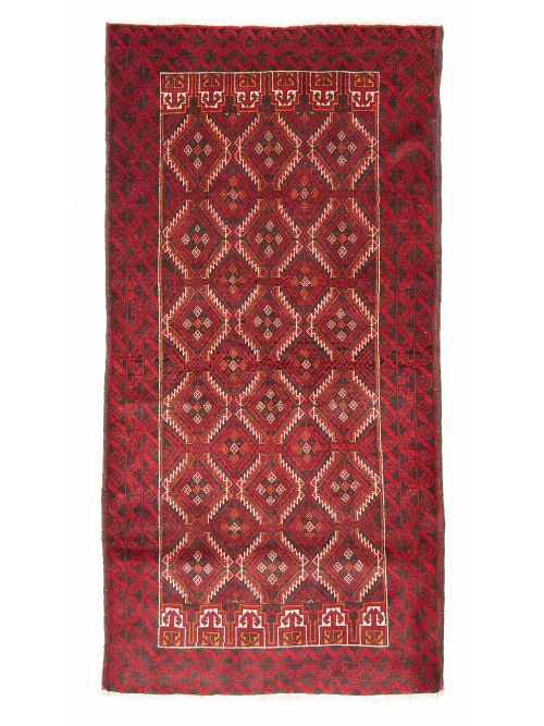 Afghan Royal Baluch 3'6" x 6'6" Hand-knotted Wool Rug 