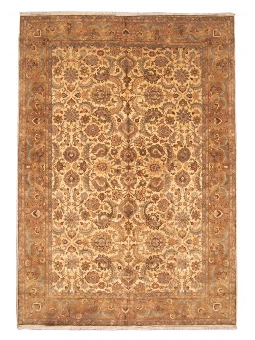 Indian Finest Agra Jaipur 14'2" x 20'2" Hand-knotted Wool Rug 