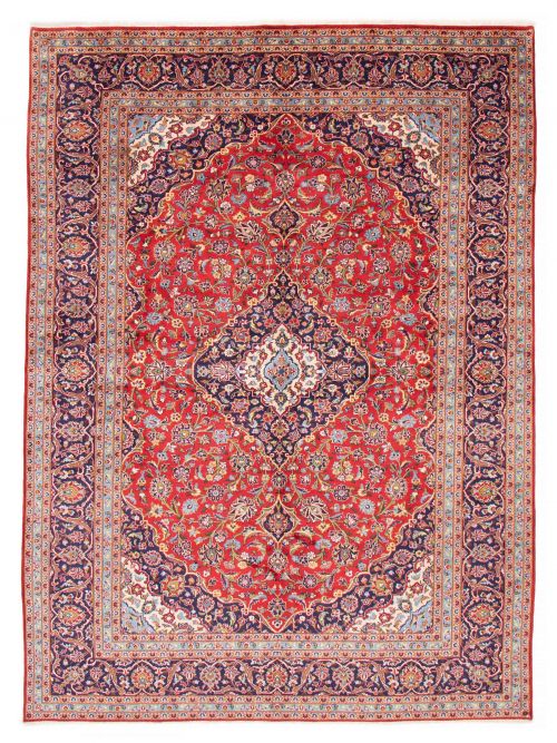 Persian Kashan 8'2" x 11'6" Hand-knotted Wool Rug 