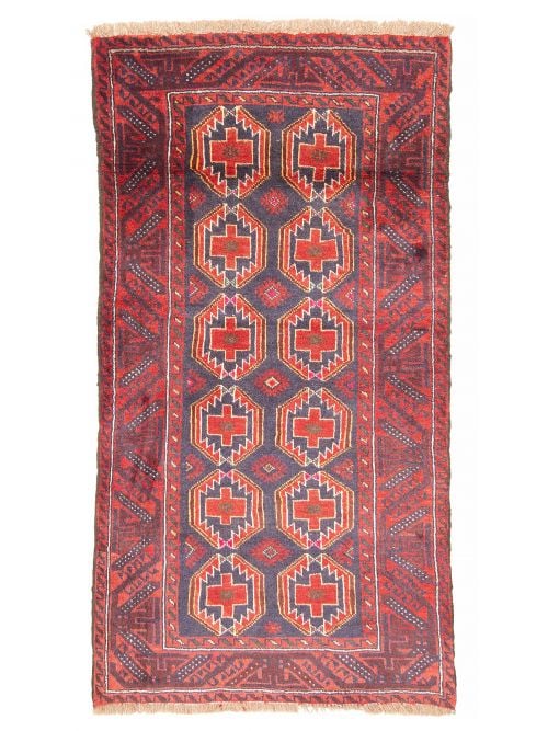 Afghan Royal Baluch 3'1" x 5'7" Hand-knotted Wool Rug 