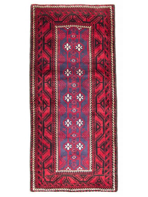 Afghan Royal Baluch 3'8" x 7'7" Hand-knotted Wool Rug 
