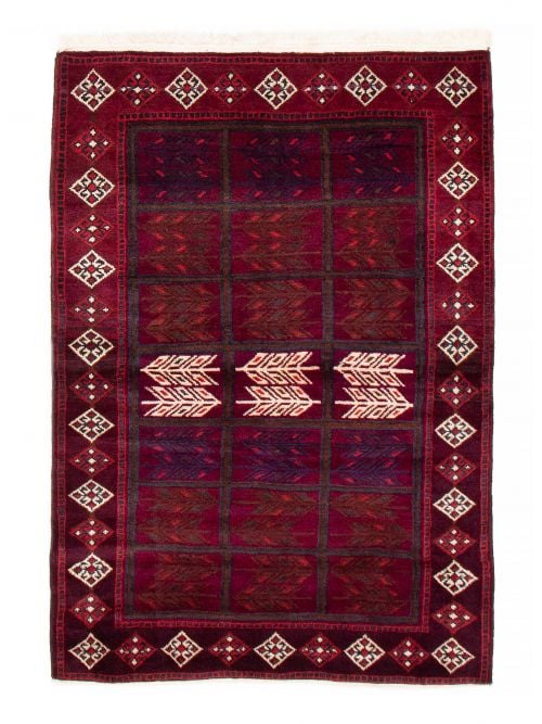 Persian Style 4'2" x 5'9" Hand-knotted Wool Rug 