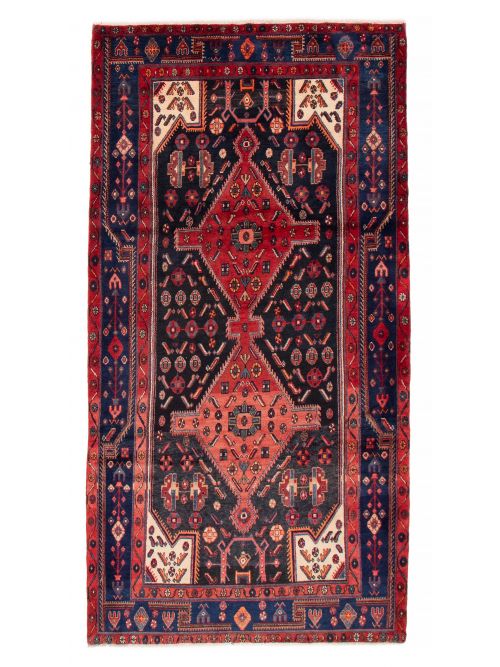 Persian Nahavand 4'11" x 9'1" Hand-knotted Wool Rug 