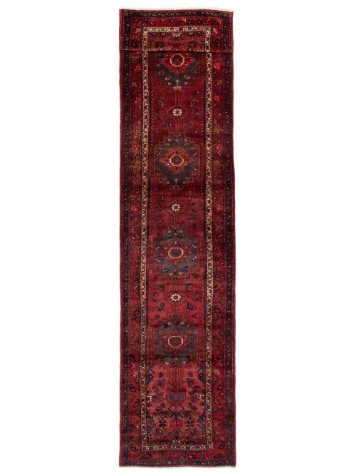 Persian Revival 3'6" x 16'5" Hand-knotted Wool Rug 