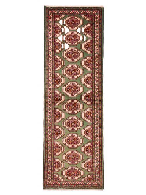 Persian Turkoman 3'3" x 9'5" Hand-knotted Wool Rug 