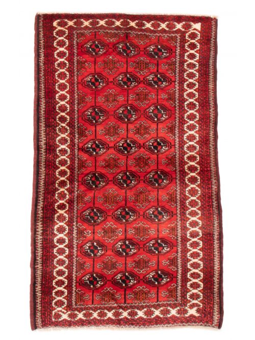 Persian Turkoman 4'2" x 6'2" Hand-knotted Wool Rug 