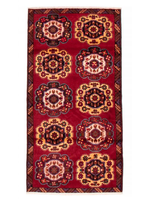 Persian Style 3'7" x 6'8" Hand-knotted Wool Rug 