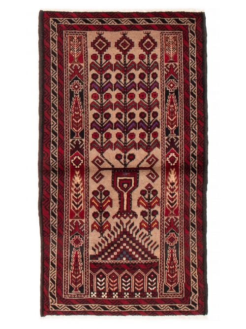 Persian Finest Baluch 3'1" x 5'8" Hand-knotted Wool Rug 