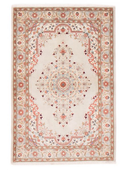 Persian Yazd 3'11" x 5'10" Hand-knotted Wool Rug 