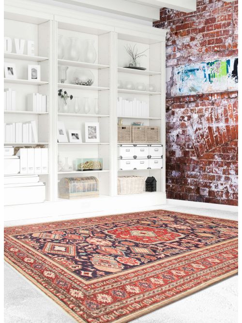 Persian Ardabil 4'7" x 6'9" Hand-knotted Wool Rug 