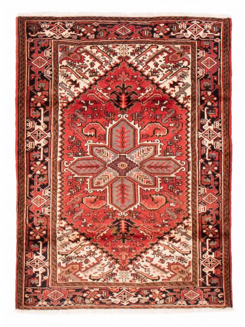 Persian Heriz 5'0" x 6'5" Hand-knotted Wool Rug 