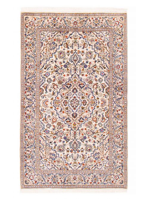 Persian Kashan 4'11" x 8'1" Hand-knotted Wool Rug 