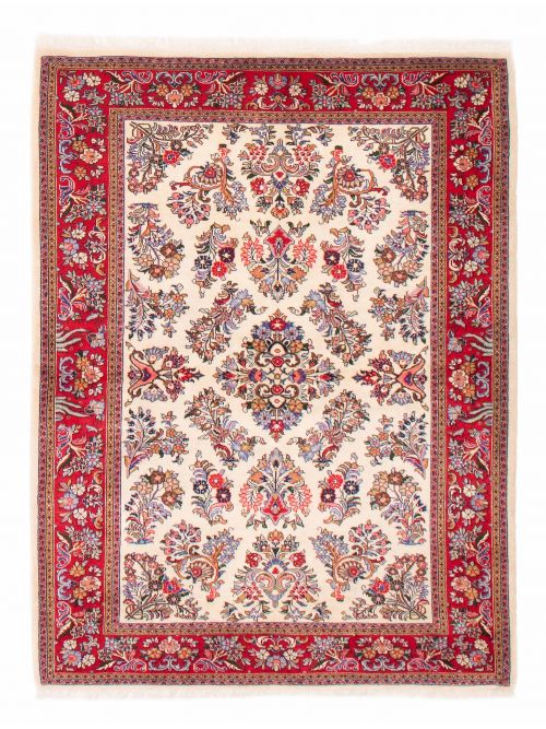 Persian Sarough 4'10" x 6'4" Hand-knotted Wool Rug 