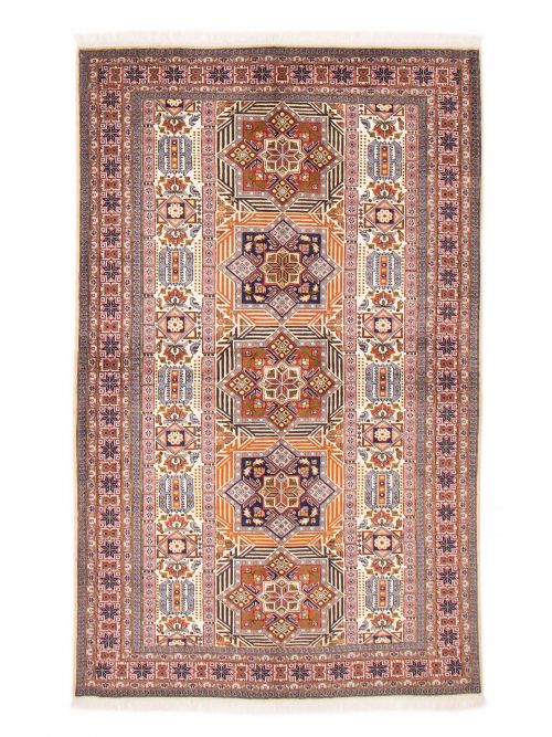 Persian Ardabil 5'5" x 8'7" Hand-knotted Silk & Wool Rug 