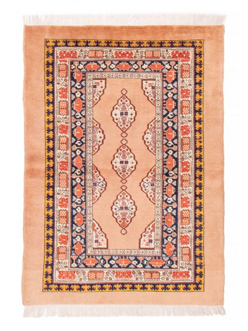 Persian Style Kashkuli Gabbeh 4'0" x 5'8" Hand-knotted Wool Rug 
