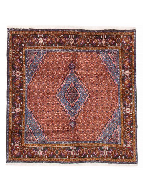 Persian Ardabil 6'7" x 6'5" Hand-knotted Wool Rug 
