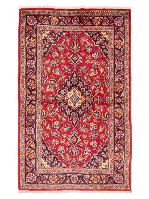 Persian Kashan 3'3" x 5'0" Hand-knotted Wool Rug 