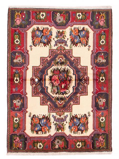 Persian Bakhtiari 3'11" x 5'5" Hand-knotted Wool Rug 