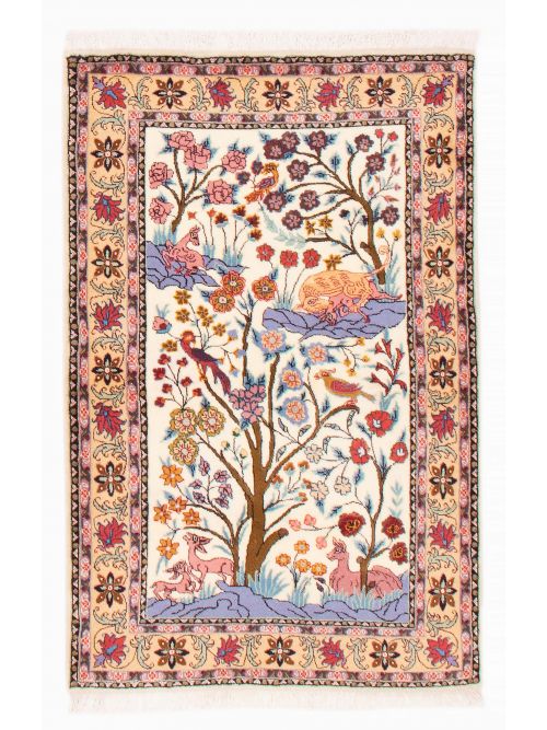 Persian Yazd 3'5" x 5'3" Hand-knotted Wool Rug 