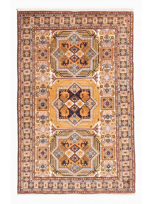Persian Ardabil 3'2" x 4'11" Hand-knotted Silk, Wool Rug 